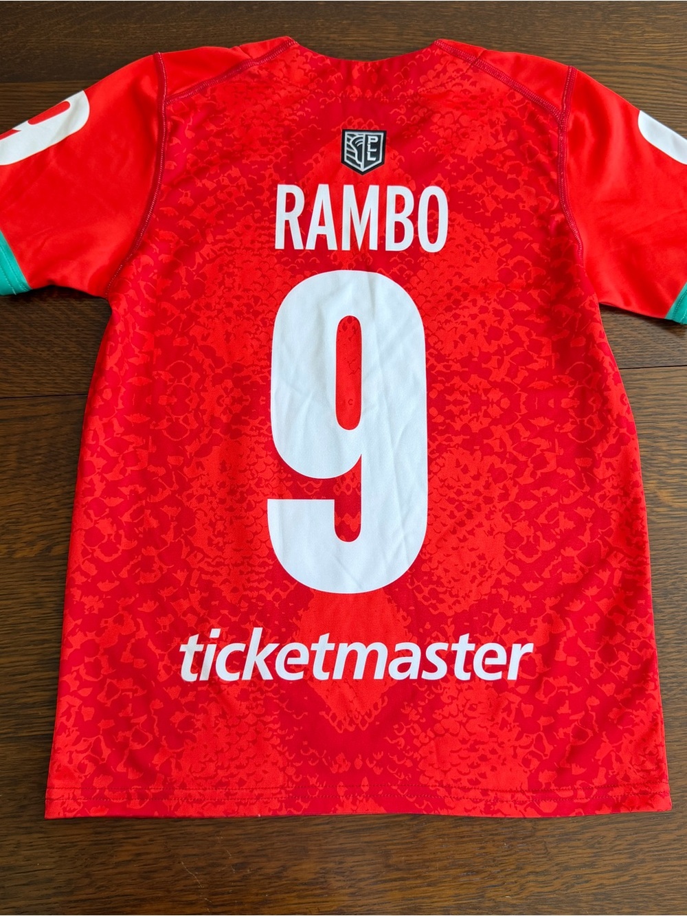 Whipsnakes RAMBO #9 Kids Jersey Red Size Youth MD